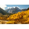 thumbnail image 2 of Ostrowitz, Mallorie 18x13 White Modern Wood Framed Museum Art Print Titled - Maroon Bells-Snowmass Wilderness in Aspen-Colorado in autumn, 2 of 4