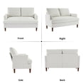 thumbnail image 5 of JURANYAZHU 54.7" Wide Chenille LoveSeat Comfortable Soft-Cushioned for Living Rooms and Small Spaces,White, 5 of 6