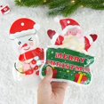 thumbnail image 4 of Bolsas de plástico para embalaje de dulces de Navidad, bolsas de almacenamiento para aperitivos, galletas, Papá Noel, recuerdos para niños, decoración de Navidad, 10 piezas, 4 of 4