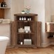 thumbnail image 3 of Estilo rural small de esquina bathroom gabinete con barn door y adjustable estante | almacenamiento gabinete para bathroom, kitchen, o sala de estar, 3 of 8