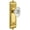 Polished Brass, variant on Grandeur 815012 Windsor Solid Brass Rose Privacy Door Knob Set - Brass