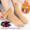 thumbnail image 4 of 6 Pares De Calcetines De Invierno Para Mujeres Lana Térmica De Cachemira Nieve Sin Costuras Dormir De Piso Tamaño Libre Calentador Botas, 4 of 4