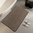 thumbnail image 4 of sruoe Bath Rugs, Bath Mats for Bathroom Floor, Bathroom Rugs, Non Slip WaterAbsorbent Stain Resistant Bath Mats, Cloth Mat, Bathroom Door Mat Household Use, Brown, 4 of 5