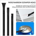 thumbnail image 3 of 9 Pieces Plastic Scraper Tool for Tight Spaces, Non-Scratch Kitchen Scraper Cleaning Pen, Perfect for Remove Stickers, Labels, Oil Stains, Food, Dirt (Black), 3 of 7