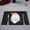 thumbnail image 3 of MKHERT Funny Christmas Quote I Am Santas's Favorite Placemats Table Mats for Dining Room Kitchen Table Decoration 12x18 inch,Set of 6, 3 of 4