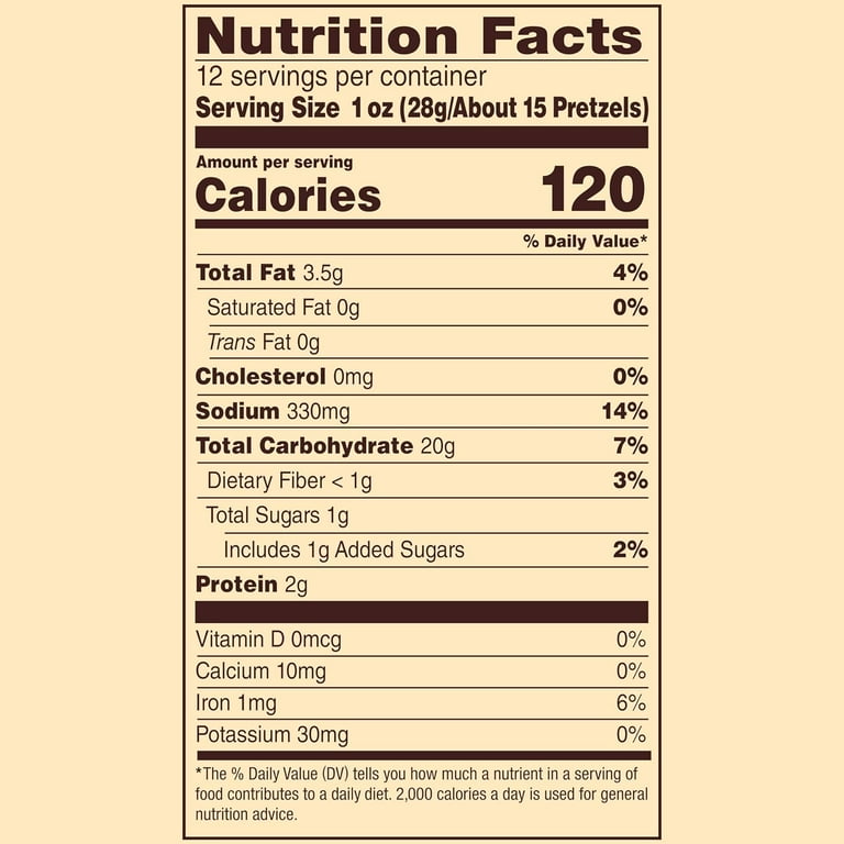 Pretzels, Seasoned, 2.25 oz Bag, 36/Carton Pretzels, Seasoned, 2.25 oz Bag, 36/Carton