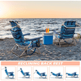 thumbnail image 5 of BOSSIN Backpack Beach Chairs for Adults,Portable Folding Camping Chair with Cup Holder & Towel Rack, 5 of 7