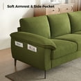thumbnail image 3 of BLAZANT 89 Inch Sofa with Extra Deep Seats Oversize, 3 Seater Sofa for Living Room, comfy Tuxedo Arms With High Backrests,Modern Couch And Easy Installation,Terry Fleece Fabric Beige., 3 of 12