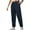 Navy, variant on Wyobmus Mens Casual Pants Elastic Waist Drawstring Lightweight Straight Fit Summer Beach Trousers With Pockets S-3X Camel
