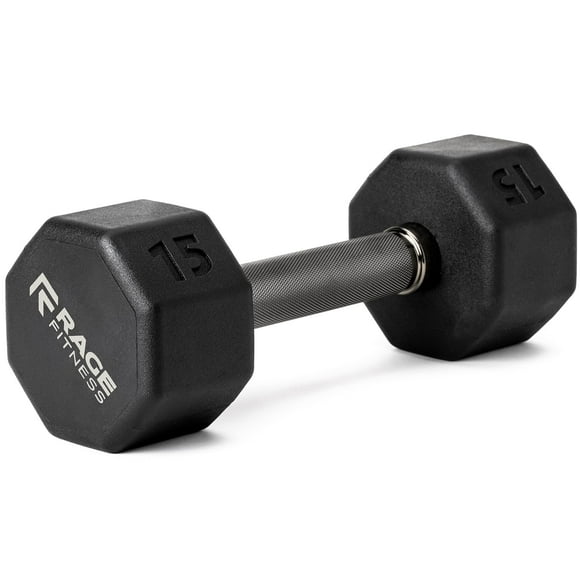 Rubber Coated Dumbbell - No Roll Design Easy-Grip Steel Knurled Handle, Weights Dumbbells Set for Strength Training - Ideal Weights Set for Home Gym - 10-60 LBS SOLD INDIVIDUALLY
