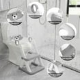 thumbnail image 5 of Babyomi Toddler Potty Training Seat with step stools, Foldable Adjustable Toilet Ladders with Handles & Splash Guard for kid,GRAY, 5 of 6
