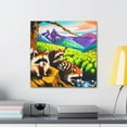thumbnail image 3 of Racoon in Rococo Style - Canvas, 3 of 10