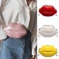 thumbnail image 2 of Candy Color Plastic Crossbody Bag Lip Shape Shoulder Evening Purse with Chain, 2 of 20