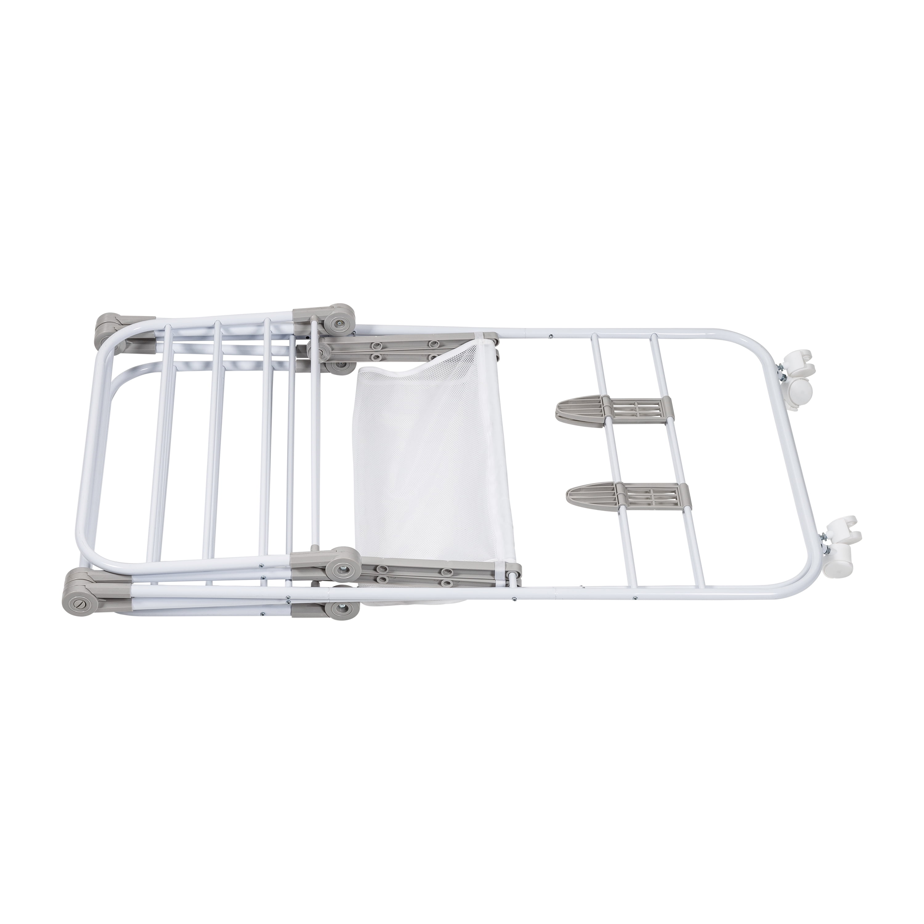 Honey Can Do Folding Steel Freestanding Rolling Gullwing Drying Rack White Walmart