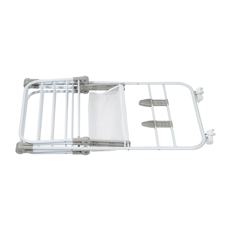 White Large Expandable and Folding Wing Drying Rack