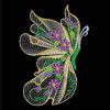 Cuadros Decorativos Kit de pintura de diamante 5D mariposa forma especial parcial taladro DIY (KA414) Likrtyny embutido en tela