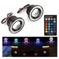 thumbnail image 4 of Coche 30W RGB LED Luz antiniebla COB Angel Eye Halo Ring Lámpara súper brillante con control remoto (3.5") Jadeshay A, 4 of 8