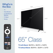 65 onn QLED 4K UHD Smart Google TV, 65SQ4GSB1