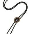 thumbnail image 6 of Bolo Tie American Western Cowboy PU Leather Rope Necklace for Holidays Party Bronze, 6 of 8