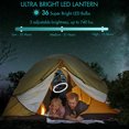 thumbnail image 5 of Ventilador de camping con linterna LED - Ventilador de tienda de campaña con batería recargable de 8 pulgadas con luz y gancho para colgar para tienda de campaña al aire libre RV Viajes Pesc, 5 of 5