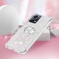 thumbnail image 3 of Glitter Clear Sparkly Bling Case for Xiaomi Redmi Note 12 5G (Not 4G), Flowing Liquid Quicksand Cover with Diamond Ring Holder Case for Xiaomi Redmi Note 12 5G/ Poco X5  Colorful, 3 of 7
