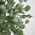 thumbnail image 4 of Nearly Natural 6ft. Artificial Eucalyptus Tree with White Decorative Planter, Green, 4 of 7