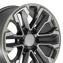 OE Wheels CV69 18 Inch Rim Fits Silverado 1500 Style 6x139.7 18x8.5 Satin Gunmetal Machined Face - Two Tone - Hollander 5905 (1)