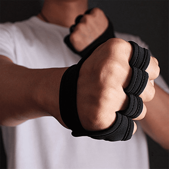 M Code Rubber Four Finger Workout Glove Weight Training Gloves Gym Gloves Weight Lifting Gloves for Men Women