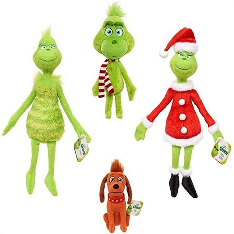32CM Grinch Plush Toy Christmas Decoration Kids Gift 