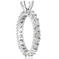 thumbnail image 2 of Pompeii 2ct Diamond Eternity Semi Mount Engagement Ring 14K White Ring (G/H,I1), 2 of 3