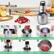 thumbnail image 3 of Procesador de alimentos Qinkada, potente picadora de carne de 500 W, tazón de acero inoxidable de 14 tazas, 3 modos de velocidad, 4 cuchillas de dos niveles para cebolla, carne, nueces, frutas, ajo, v, 3 of 5