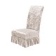 thumbnail image 1 of Cubiertas de Silla de Terciopelo para Sillas de Comedor Estirado con Falda 38-50x45-60cm, Cubierta de Sillas de Comedor de Tela Universal, Antideslizante, de Espalda Alta, para Casa, Hotel, Boda, 1 of 6