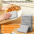 thumbnail image 3 of 6Pc Cleaning Dishcloths,Kitchen Scrubbing Sponges Non Scratch Scrubbing Cleaner Sponges In 1 Color Multi Non Metal Dish Scouring Scrubbers for Fast Cleaning, 3 of 4