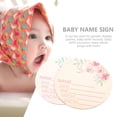 thumbnail image 3 of 2pcs Baby Name Announcement Sign Wooden Name Sign Newborn Name Sign for Hospital, 3 of 7