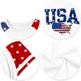 thumbnail image 4 of CCRFTGI Usa Flag Shirts for Child Girls Size 10-12 Patriotic Freedom 4th Of July 250 Anniversary USA Flag Tshirt Red White and Blue Summer Tops Festival Tee Tops Sky Blue 11-12 Years, 4 of 5