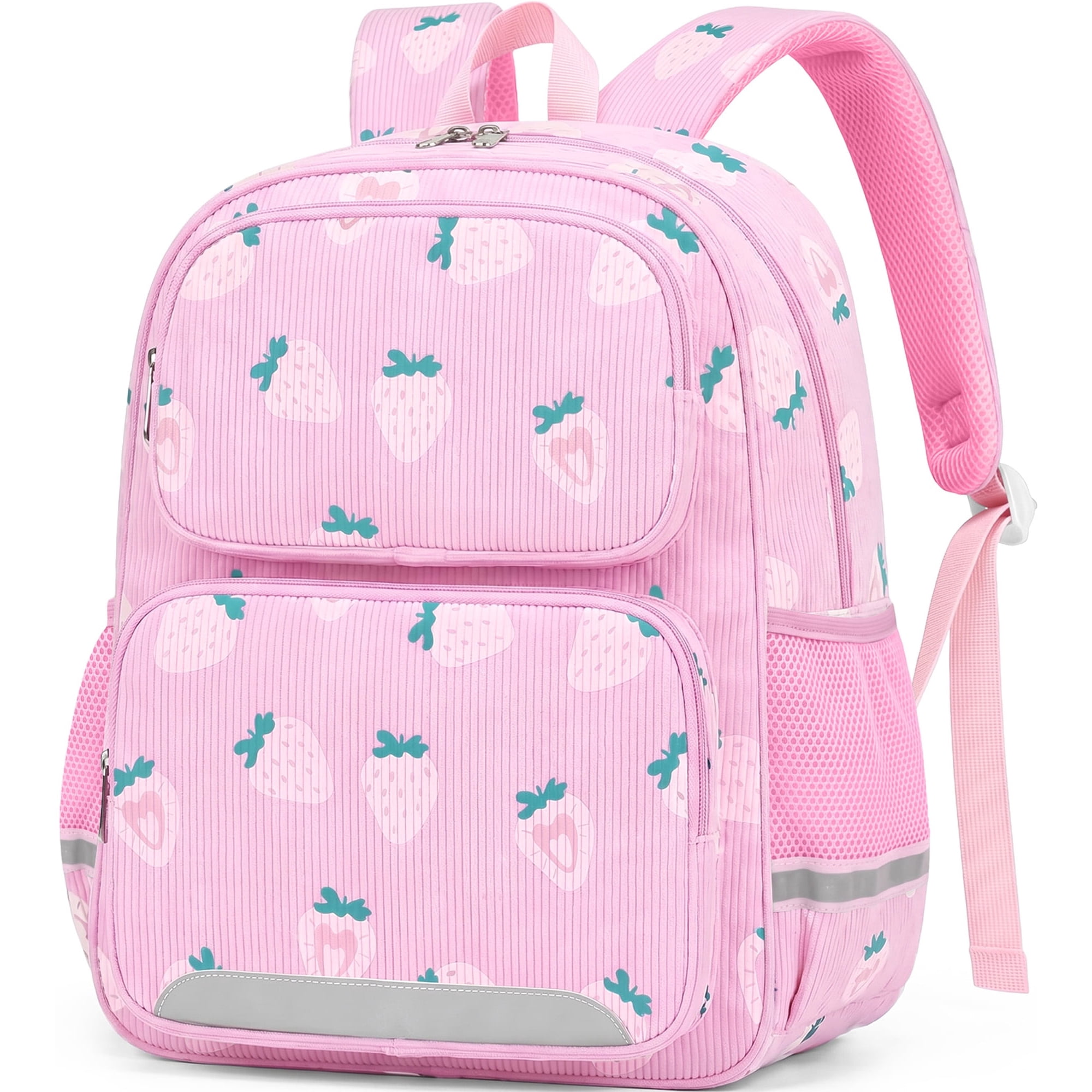 DAKIMOE Toddler Backpack for Girls Boys Corduroy Kids Backpacks Cute Kindergarten Daycare School Bag for Students