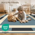 thumbnail image 4 of ODIKA 5'x7' Washable Area Rug Contemporary Solid Band Framework With Central Rectangle Accent for Small Living Room, Bedroom, Easy Care, Non-Shedding, Pet Friendly, 4 of 7