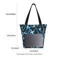 thumbnail image 3 of Salouo Lightning for Shoppers Tote for Women Foldable Handbags with Big Capacity Casual One-Shoulder Shopping Bag Hobo Bags Fit for Office/Shopping/Park, 3 of 6