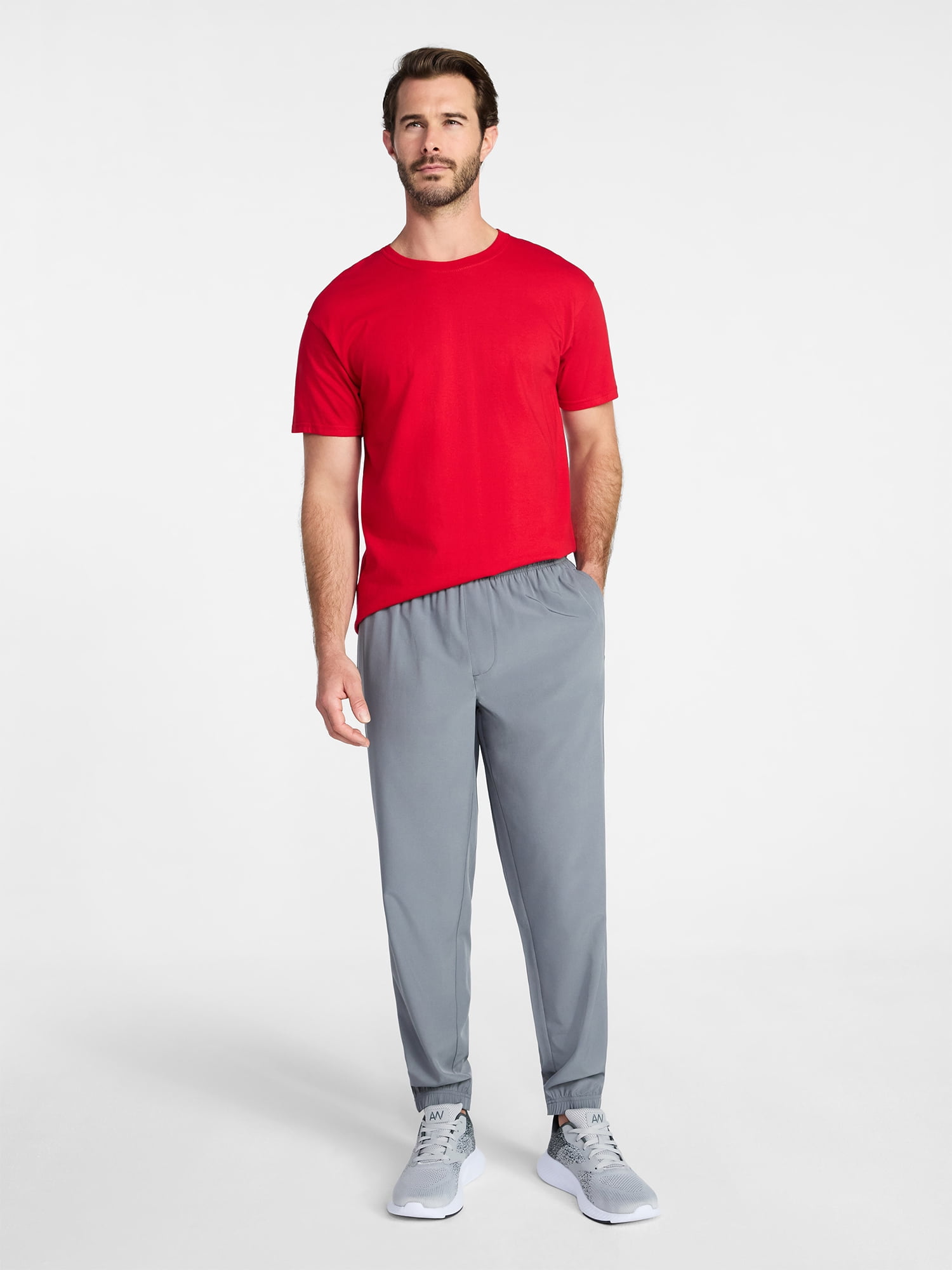 Athletic Works Men's and Big Men's Cotton Active Tee with Short Sleeves, Sizes XS-4XLT