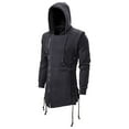thumbnail image 2 of Goodtrade8 Casual Hooded Jackets Men Hooded Zip up Long Sleeve Plain Mens Hoodies, 2 of 4