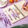 thumbnail image 4 of 20 pc Plastic Ball-Point Pen Beadable Pen for DIY Personalized Pen with Jewelry Beads Lilac 145x11.5mm, 4 of 7
