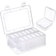 thumbnail image 1 of 14 pequeñas cajas de almacenamiento de plástico con tapas y 1 recipiente de plástico grande, mini caja de almacenamiento transparente para cuentas, tapones para los oídos, anillos, botones, joyas, 1 of 5