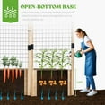 thumbnail image 4 of Jocisland Wooden Raised Garden Bed for Outdoor, Deep Large Planter Box with Netting for Gardening, Vegetables, Herbs（8× 15× 6FT）, 4 of 8