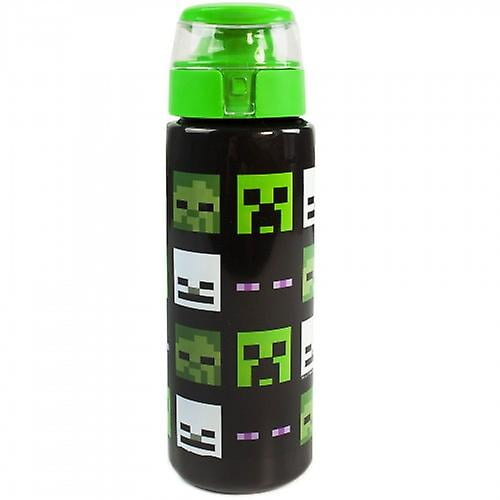 Minecraft THERMOS & Water Bottle Set Of 2, Green, Black, Creeper Themed