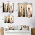 thumbnail image 4 of Designart "Graceful Free Spirit in Art Nouveau Style" Woman Avant-Garde Framed Wall Art Set Of 2 - Glam Pink Gallery Wall Frame Set For Home Decor, 4 of 6