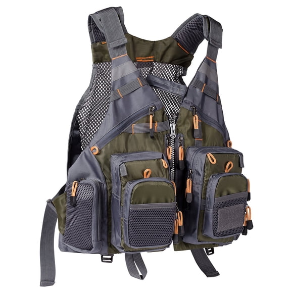 Chaleco de pesca BASSDASH con correa ajustable para hombres y mujeres