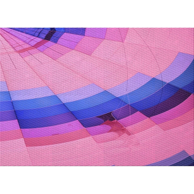 Ahgly Company Machine Washable Indoor Rectangle Transitional Violet Purple Area Rugs, 8' x 10'