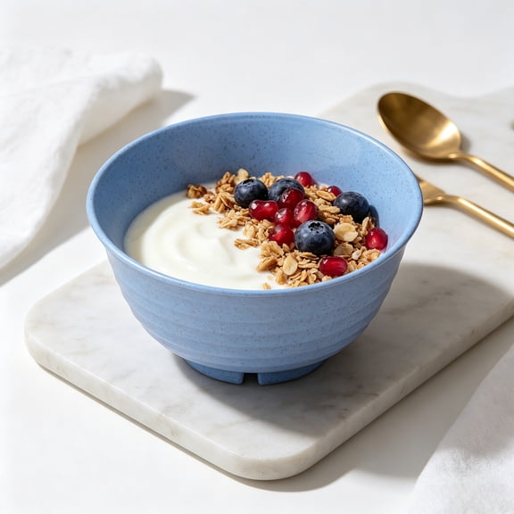 1PC Unbreakable Cereal Bowls, 30 OZ Ramen Bowl, Microwave and Dishwasher Safe BPA-Free Eco-Friendly Deep Soup Bowl for Cereal, Salad, Soup, Rice (NOT CERAMIC, Blue)