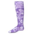 thumbnail image 2 of MeMoi Girls Bleached Tie Dye Cotton Blend Knee High Socks - Girls - Female, 10, Denim, 2 of 4