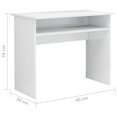 thumbnail image 4 of vidaXL Desk High Gloss White 90x50x74 cm Engineered Wood, 4 of 4
